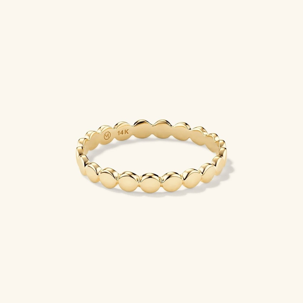 Mejuri Dot Ring in 14k Yellow Gold
